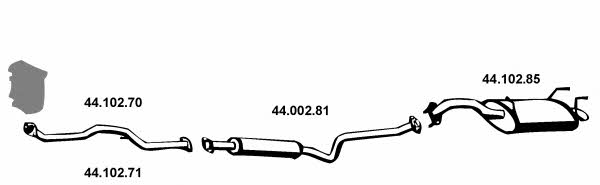 Eberspaecher 442087 Exhaust system 442087: Buy near me in Poland at 2407.PL - Good price!