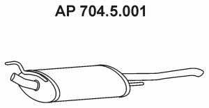 Eberspaecher 704.5.001 Endschalldämpfer 7045001: Kaufen Sie zu einem guten Preis in Polen bei 2407.PL!