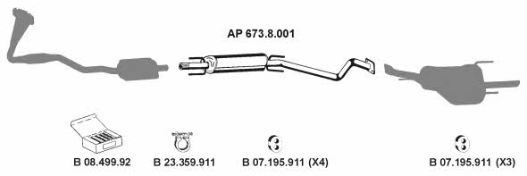 Eberspaecher AP_2291 Система випуску відпрацьованих газів AP2291: Приваблива ціна - Купити у Польщі на 2407.PL!