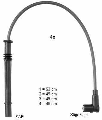 Beru ZEF1604 Ignition cable kit ZEF1604: Buy near me in Poland at 2407.PL - Good price!