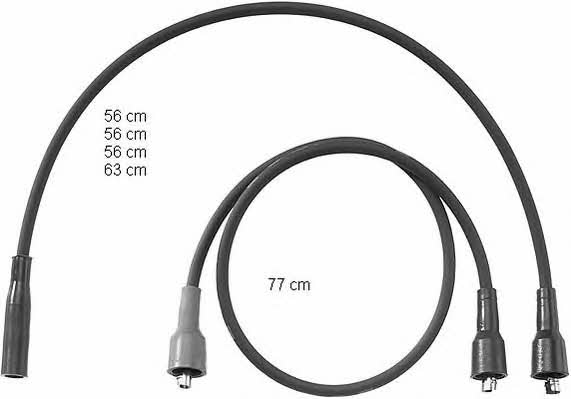  ZEF762 Ignition cable kit ZEF762: Buy near me in Poland at 2407.PL - Good price!