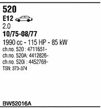 Walker BW52016A Система выпуска отработаных газов BW52016A: Купить в Польше - Отличная цена на 2407.PL!