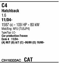  CIH18333AC Система выпуска отработаных газов CIH18333AC: Отличная цена - Купить в Польше на 2407.PL!
