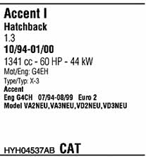 Walker HYH04537AB Система випуску відпрацьованих газів HYH04537AB: Приваблива ціна - Купити у Польщі на 2407.PL!