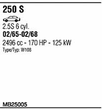 Walker MB25005 Система випуску відпрацьованих газів MB25005: Приваблива ціна - Купити у Польщі на 2407.PL!