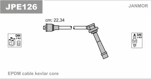 Janmor JPE126 Ignition cable kit JPE126: Buy near me in Poland at 2407.PL - Good price!