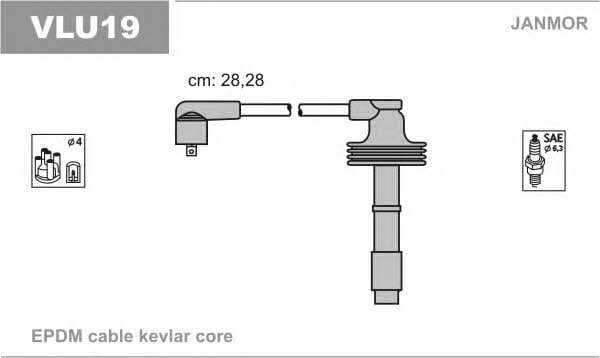Janmor VLU19 Ignition cable kit VLU19: Buy near me in Poland at 2407.PL - Good price!