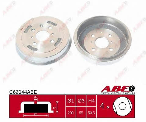 ABE C62044ABE Rear brake drum C62044ABE: Buy near me in Poland at 2407.PL - Good price!