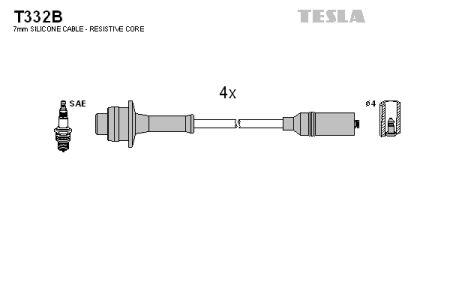 Tesla T332B Przewody wysokiego napięcia, komplet T332B: Dobra cena w Polsce na 2407.PL - Kup Teraz!