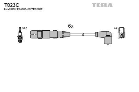 Tesla T823C Zündkabel kit T823C: Kaufen Sie zu einem guten Preis in Polen bei 2407.PL!