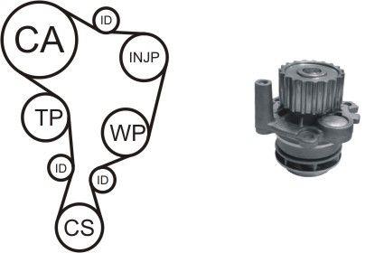  WPK-937802 TIMING BELT KIT WITH WATER PUMP WPK937802: Buy near me in Poland at 2407.PL - Good price!