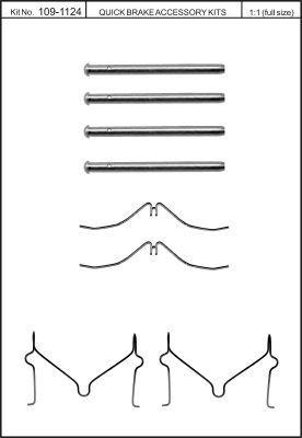 Quick brake 109-1124 Bremsbackenandruckfeder 1091124: Kaufen Sie zu einem guten Preis in Polen bei 2407.PL!