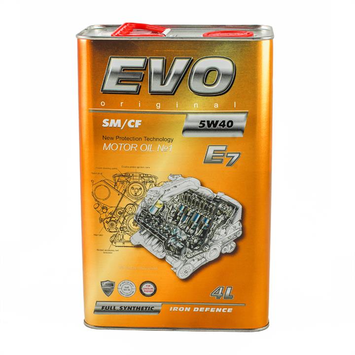EVO 4291586220128 Engine oil EVO E7 5W-40, 4L 4291586220128: Buy near me in Poland at 2407.PL - Good price!