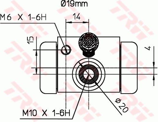 TRW BWD316 Цилиндр тормозной, колесный BWD316: Отличная цена - Купить в Польше на 2407.PL!