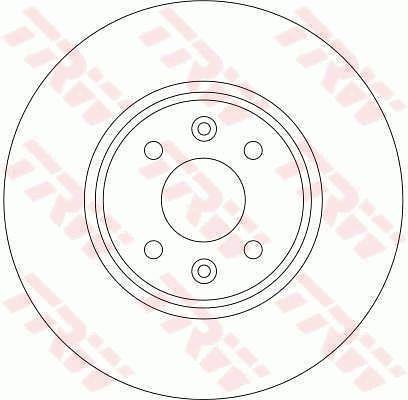 TRW DF4255 Front brake disc ventilated DF4255: Buy near me in Poland at 2407.PL - Good price!