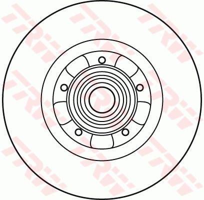 TRW DF6043BS Bremsscheibe hinten, unbelüftet DF6043BS: Kaufen Sie zu einem guten Preis in Polen bei 2407.PL!