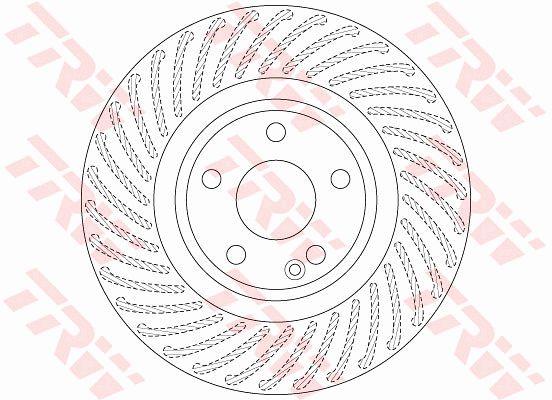 TRW DF6631 Front brake disc ventilated DF6631: Buy near me at 2407.PL in Poland at an Affordable price!