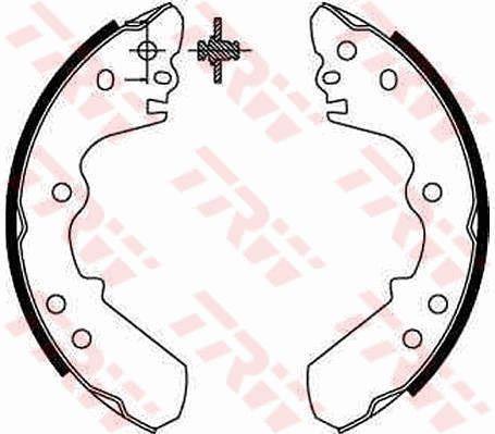TRW GS8551 Brake shoe set GS8551: Buy near me at 2407.PL in Poland at an Affordable price!