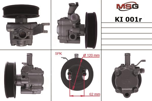 MSG KI001R-ARCH Hydraulic Pump, steering system KI001RARCH: Buy near me in Poland at 2407.PL - Good price!