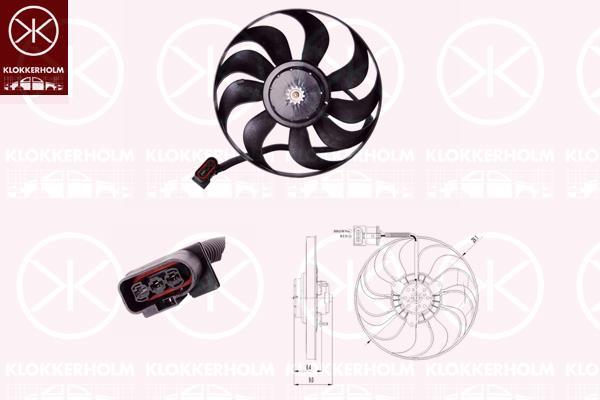 Klokkerholm 95232608 Hub, engine cooling fan wheel 95232608: Buy near me in Poland at 2407.PL - Good price!