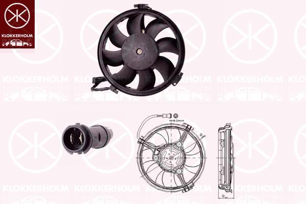 Klokkerholm 95392603 Hub, engine cooling fan wheel 95392603: Buy near me in Poland at 2407.PL - Good price!