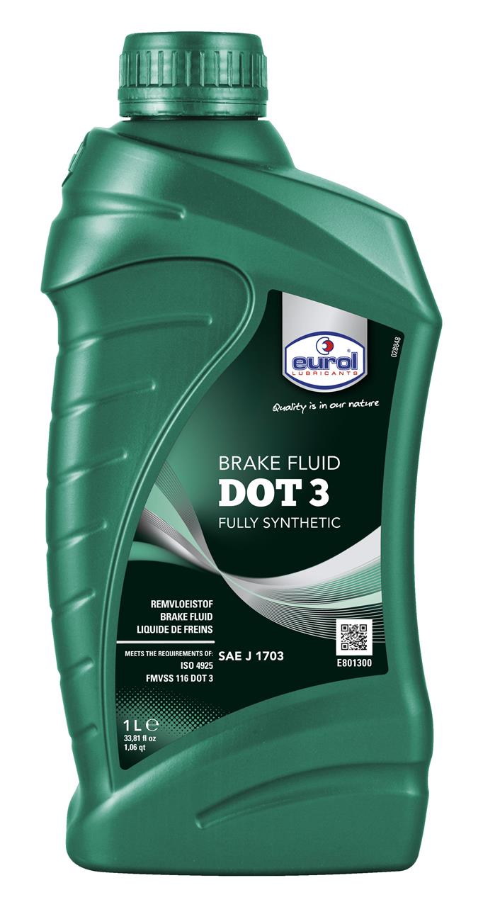 Eurol E801300 - 1L Brake fluid E8013001L: Buy near me at 2407.PL in Poland at an Affordable price!