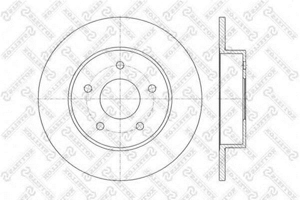 Stellox 6020-2257-SX Bremsscheibe hinten, unbelüftet 60202257SX: Kaufen Sie zu einem guten Preis in Polen bei 2407.PL!