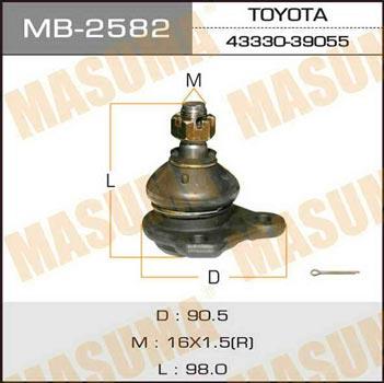 Masuma MB-2582 Опора шаровая MB2582: Отличная цена - Купить в Польше на 2407.PL!