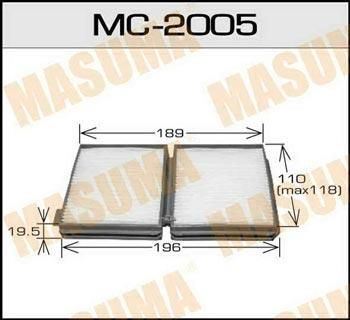 Masuma MC-2005 Filter, interior air MC2005: Buy near me at 2407.PL in Poland at an Affordable price!