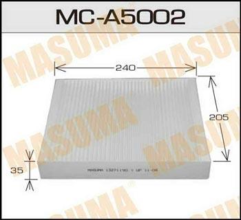 Masuma MC-A5002 Filter, interior air MCA5002: Buy near me in Poland at 2407.PL - Good price!