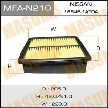 Masuma MFA-N210 Air filter MFAN210: Buy near me in Poland at 2407.PL - Good price!