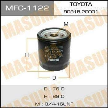 Masuma MFC-1122 Filtr oleju MFC1122: Dobra cena w Polsce na 2407.PL - Kup Teraz!