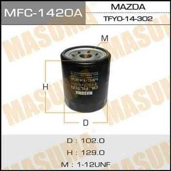 Masuma MFC-1420 Filtr oleju MFC1420: Dobra cena w Polsce na 2407.PL - Kup Teraz!
