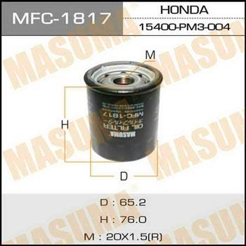 Masuma MFC-1817 Filtr oleju MFC1817: Dobra cena w Polsce na 2407.PL - Kup Teraz!