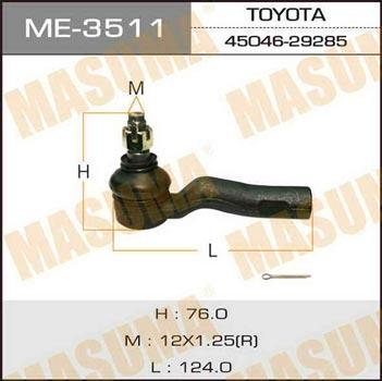 Masuma ME-3511 Tie Rod End ME3511: Buy near me in Poland at 2407.PL - Good price!