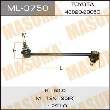 Masuma ML-3750 Rod/Strut, stabiliser ML3750: Buy near me in Poland at 2407.PL - Good price!