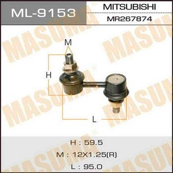 Masuma ML-9153 Rod/Strut, stabiliser ML9153: Buy near me in Poland at 2407.PL - Good price!