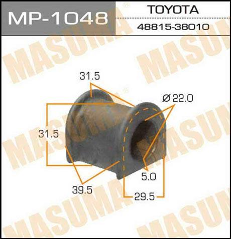 Masuma MP-1048 Front stabilizer bush MP1048: Buy near me at 2407.PL in Poland at an Affordable price!