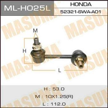 Masuma ML-H025L Left stabilizer bar MLH025L: Buy near me in Poland at 2407.PL - Good price!