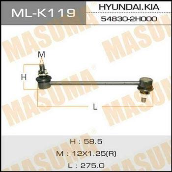 Masuma ML-K119 Rod/Strut, stabiliser MLK119: Buy near me in Poland at 2407.PL - Good price!