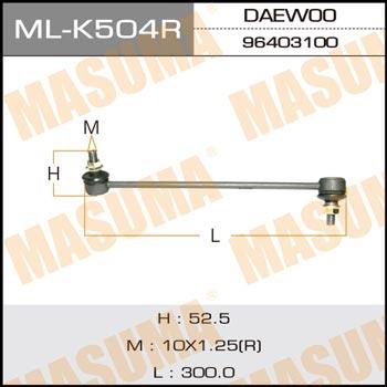 Masuma ML-K504R Rod/Strut, stabiliser MLK504R: Buy near me in Poland at 2407.PL - Good price!