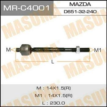 Masuma MR-C4001 Inner Tie Rod MRC4001: Buy near me in Poland at 2407.PL - Good price!