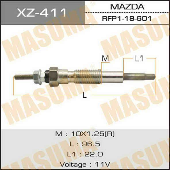 Masuma XZ-411 Glow plug XZ411: Buy near me in Poland at 2407.PL - Good price!