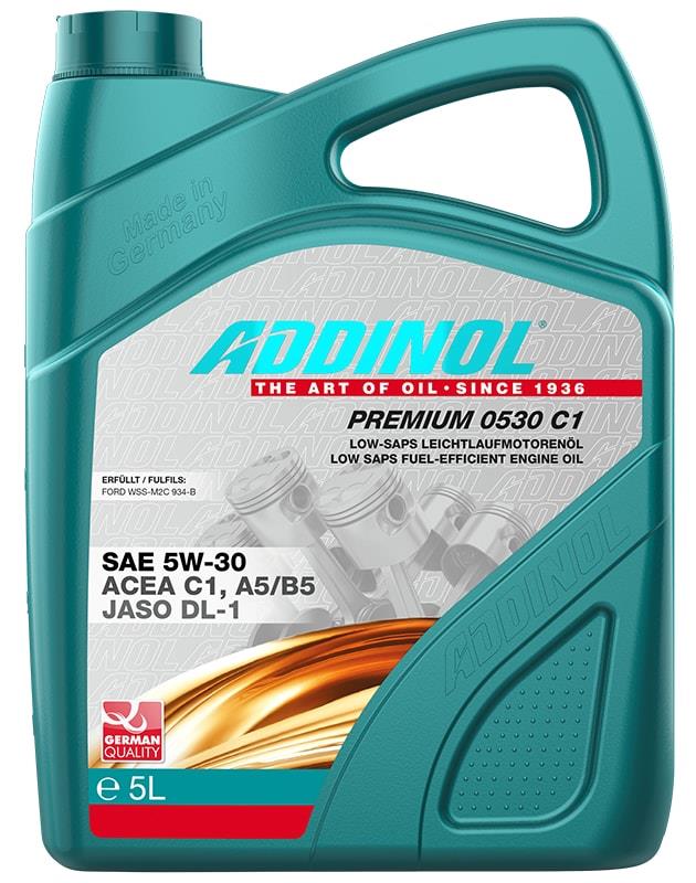 Addinol 4014766241306 Olej silnikowy Addinol Premium 0530 C1 5W-30, 5L 4014766241306: Dobra cena w Polsce na 2407.PL - Kup Teraz!
