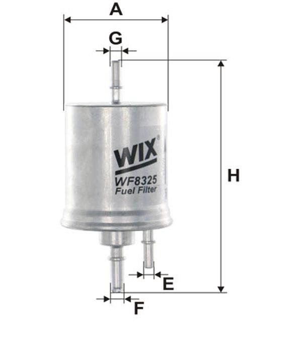 WIX WF8325 Топливный фильтр WF8325: Отличная цена - Купить в Польше на 2407.PL!