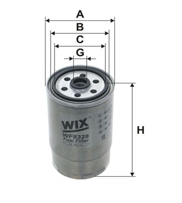 WIX WF8328 Топливный фильтр WF8328: Купить в Польше - Отличная цена на 2407.PL!