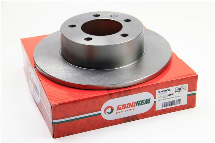 Goodrem RM3031 Rear brake disc, non-ventilated RM3031: Buy near me in Poland at 2407.PL - Good price!