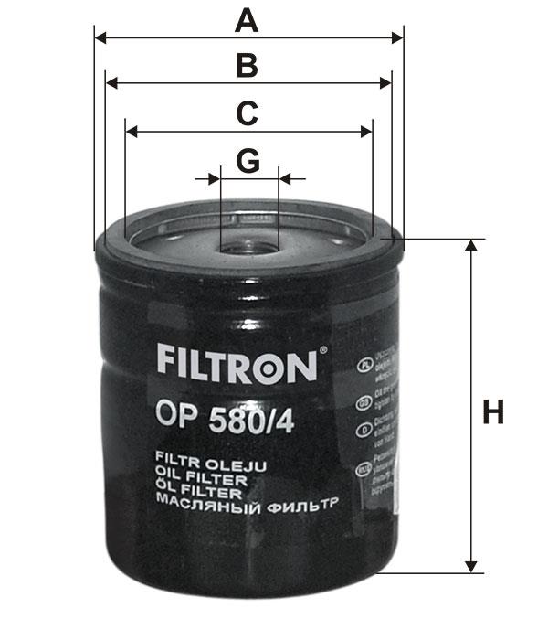Ölfilter Filtron OP 580&#x2F;4