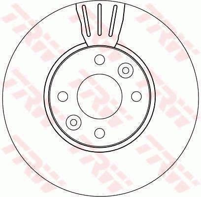 TRW DF4267 Front brake disc ventilated DF4267: Buy near me in Poland at 2407.PL - Good price!