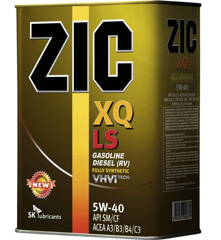 ZIC 163202 Engine oil ZIC XQ LS 5W-40, 4L 163202: Buy near me in Poland at 2407.PL - Good price!